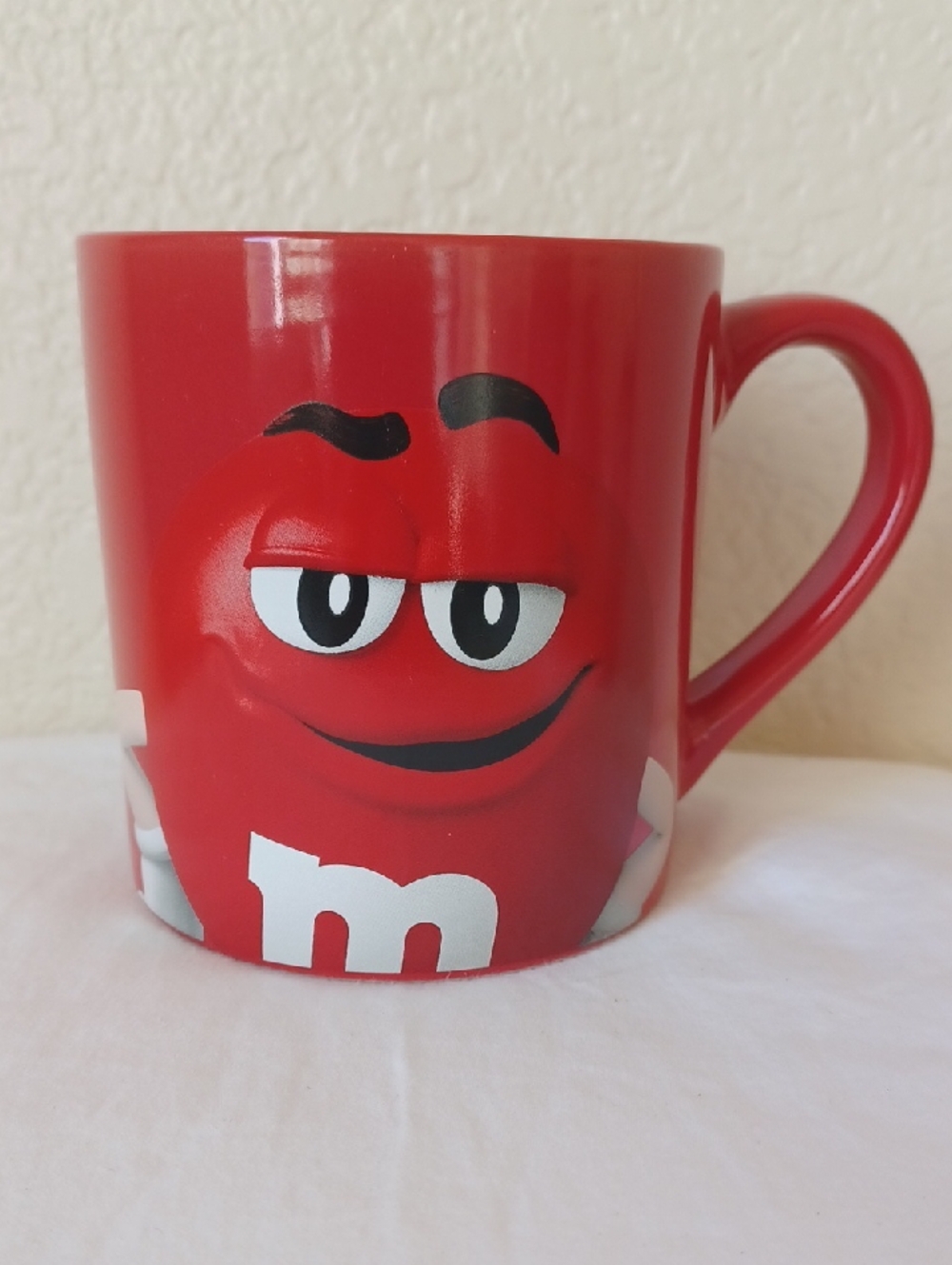 3/$25 SALE EUC Large Red M&M's Character Ceramic Mug for Coffee, Tea, Soup